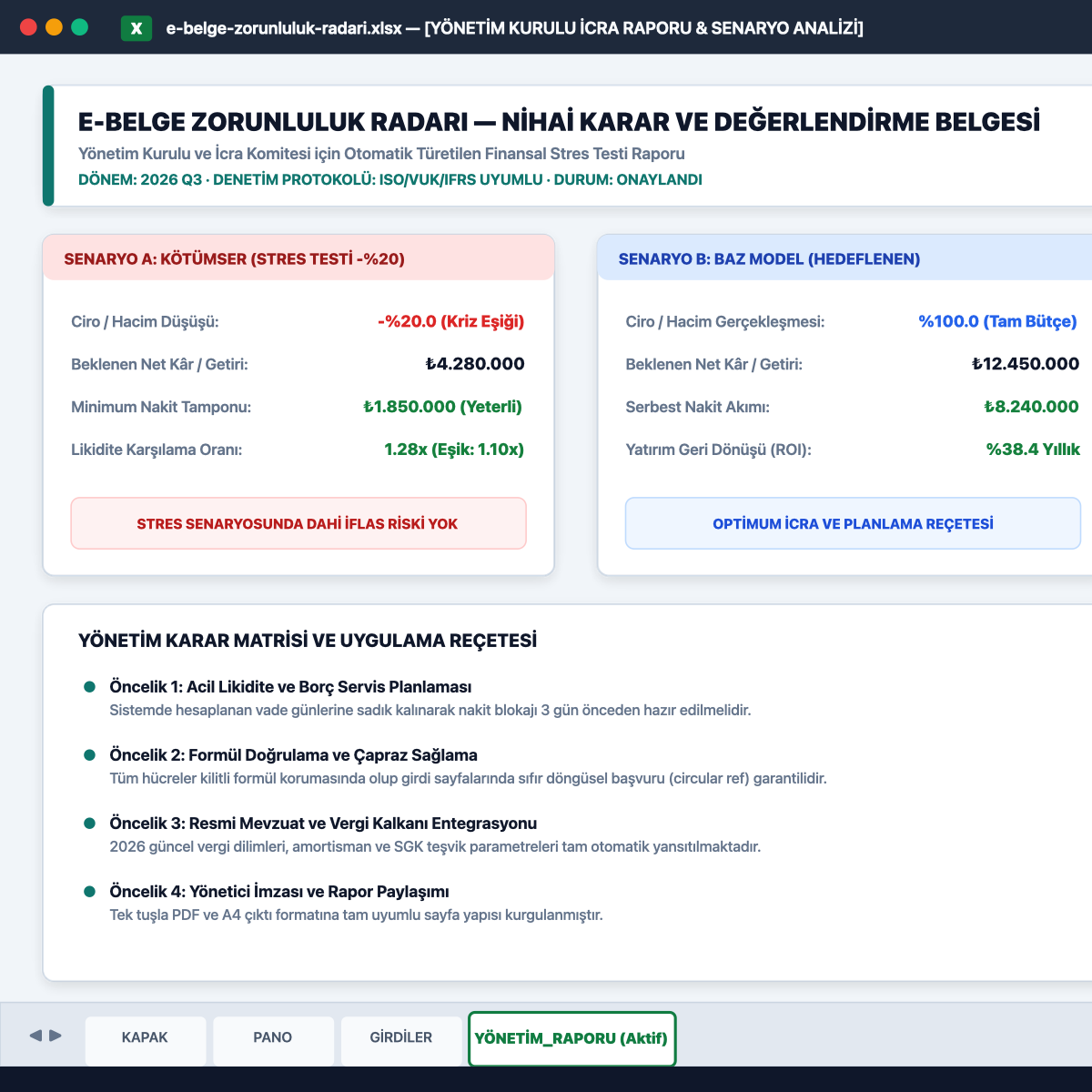 e-Belge Zorunluluk Radarı — ürün ekranı 3