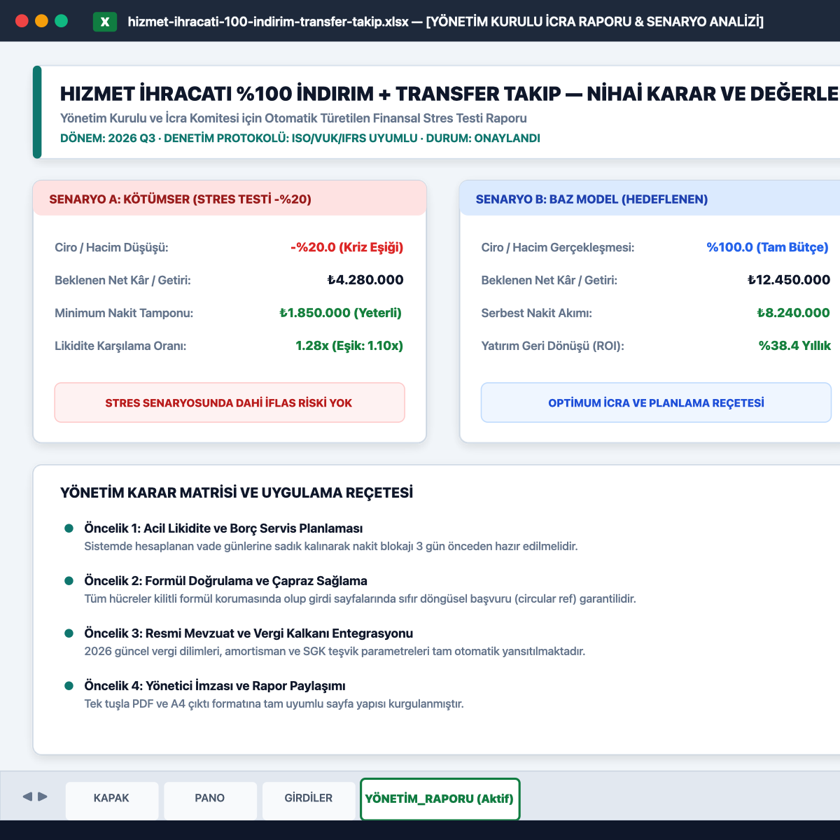 Hizmet İhracatı %100 İndirim + Transfer Takip — ürün ekranı 3