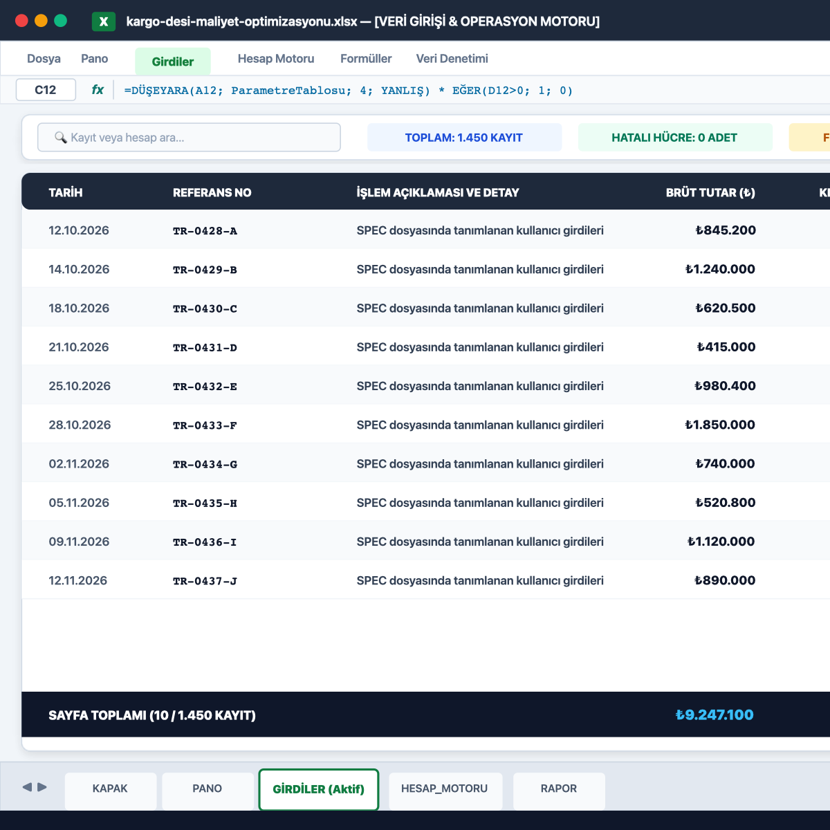 Kargo/Desi Maliyet Optimizasyonu — ürün ekranı 2